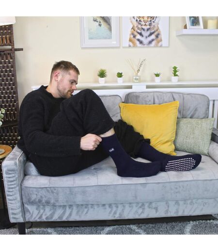 THMO Chaussettes Antidérapantes Homme Thermiques