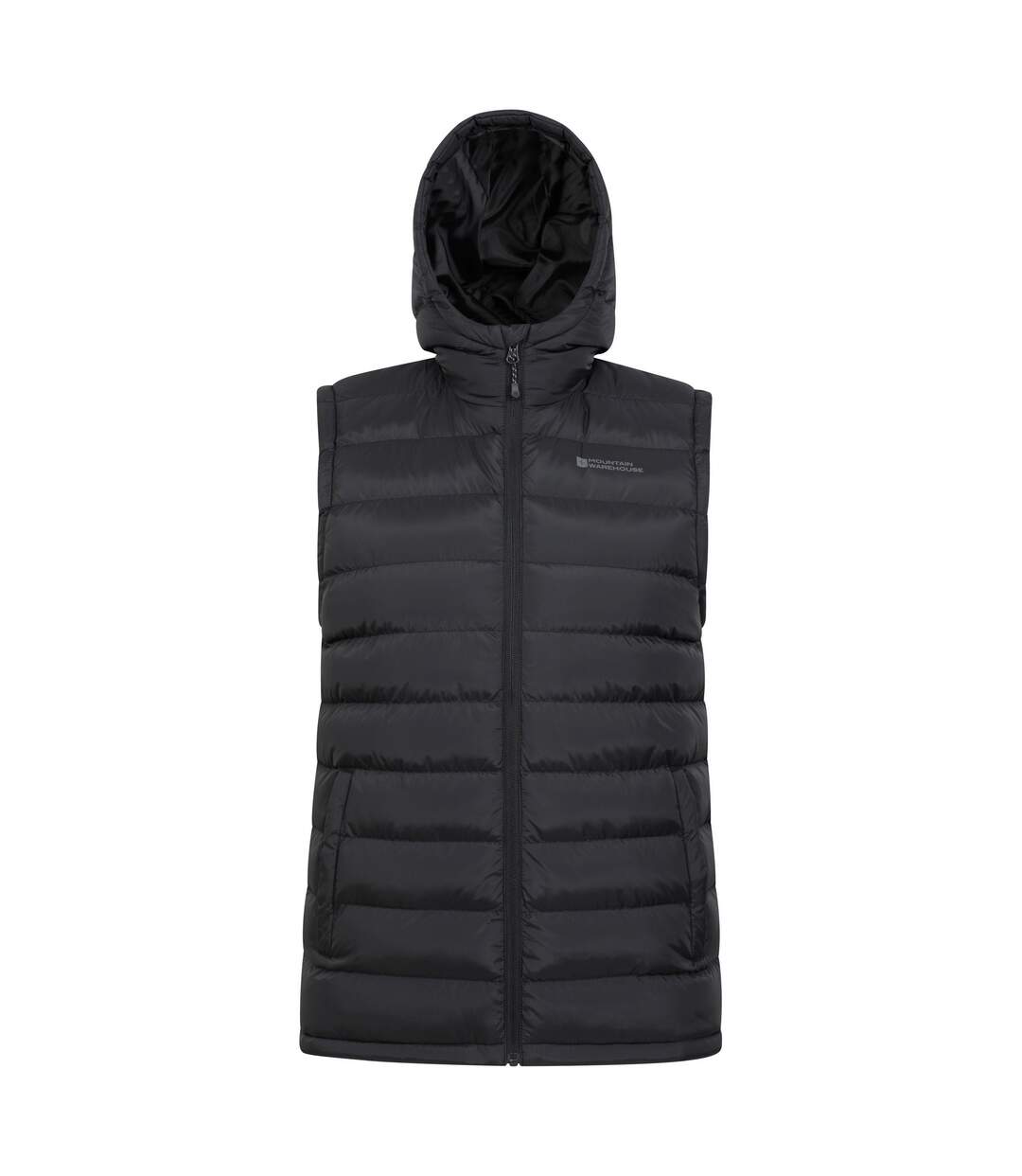 Mens seasons hooded padded gilet black Mountain Warehouse