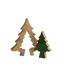 Sapin de Noël à Poser Puzzle 30cm Vert & Naturel-3