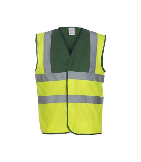 Gilet réfléchissant class adulte jaune fluo / vert Yoko