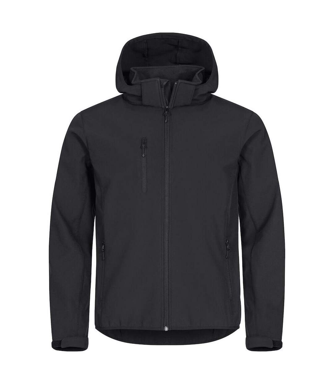Mens Classic Soft Shell Jacket Black Clique-1