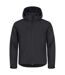 Mens Classic Soft Shell Jacket Black Clique-1