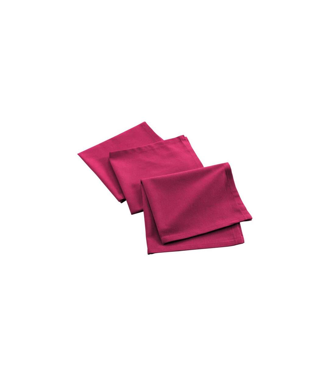 Lot de 3 Serviettes de Table Mistral 40x40cm Fuchsia