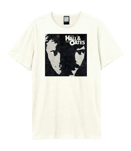Unisex Adult Private Eyes Hall & Oates T-shirt Vintage White Amplified