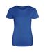 Just cool womens/ladies sports plain t-shirt royal blue AWDis