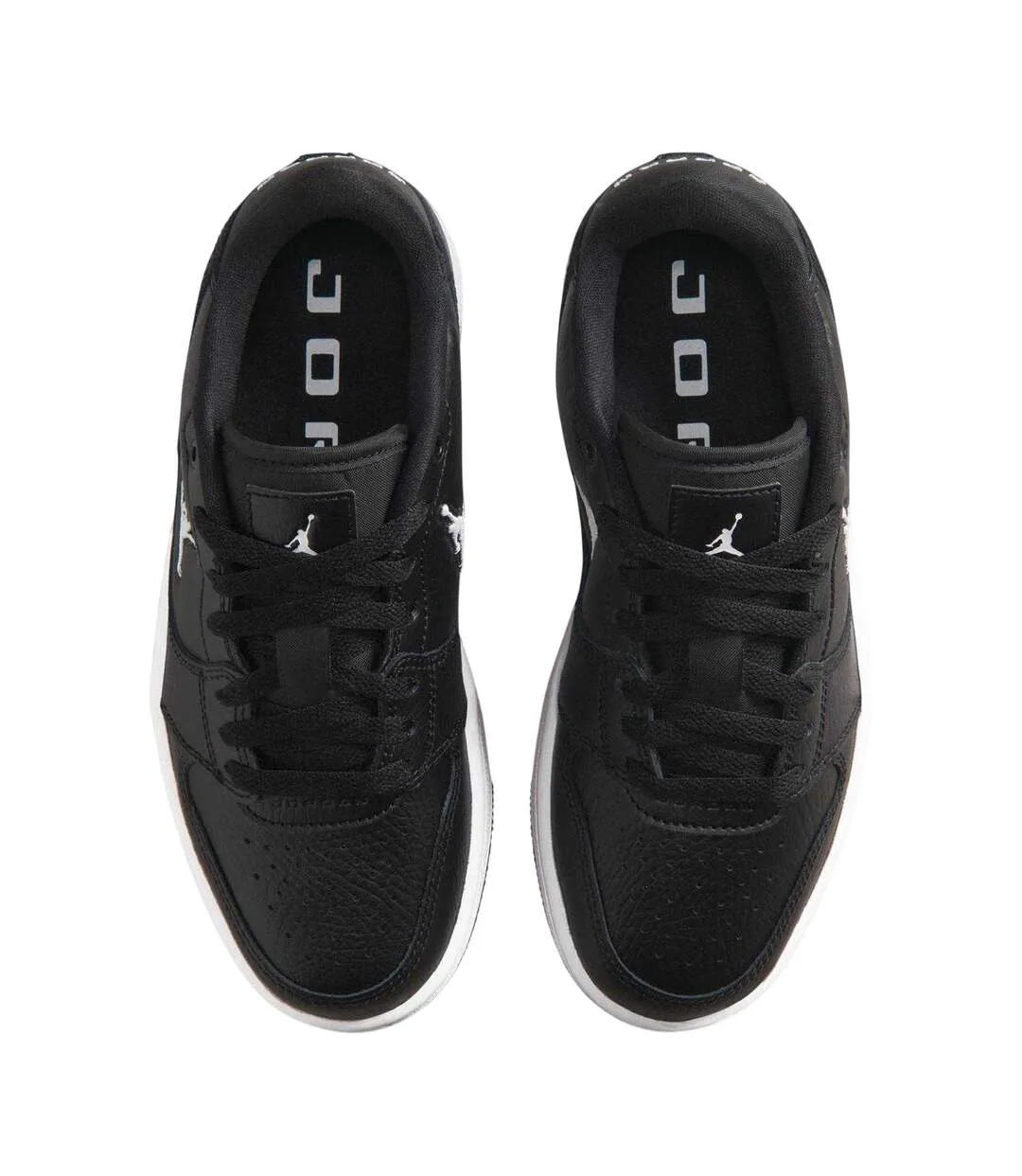Womens/ladies Air Jordan Access Leather Trainers Black White Nike-4