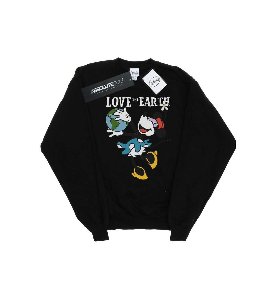 Disney Sweatshirt Femme/Ladies Mickey Mouse Love The Earth (Noir) - UTBI27477-1