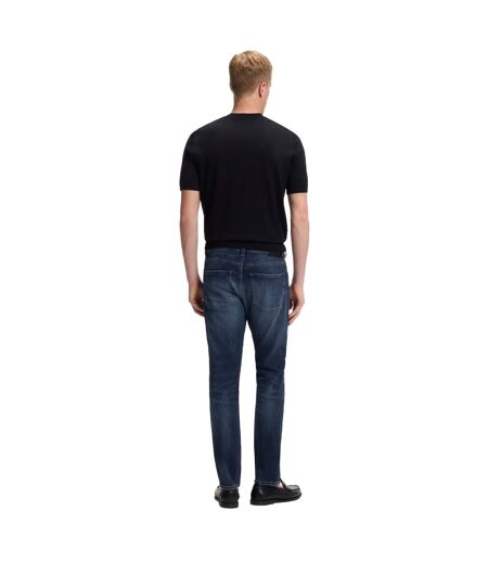 Mens Delaware Denim 5 Pockets Slim Jeans Dark Blue Boss