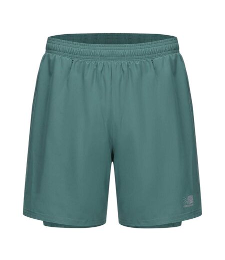 Mens 2 In 1 Running Shorts Spruce Karrimor
