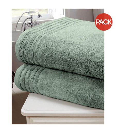 Pack of 2  Soft touch towel  one size sea green Rapport