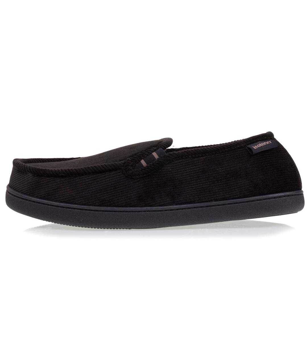 Isotoner Chaussons Mocassins homme dessus velours et semelle grand confort-3