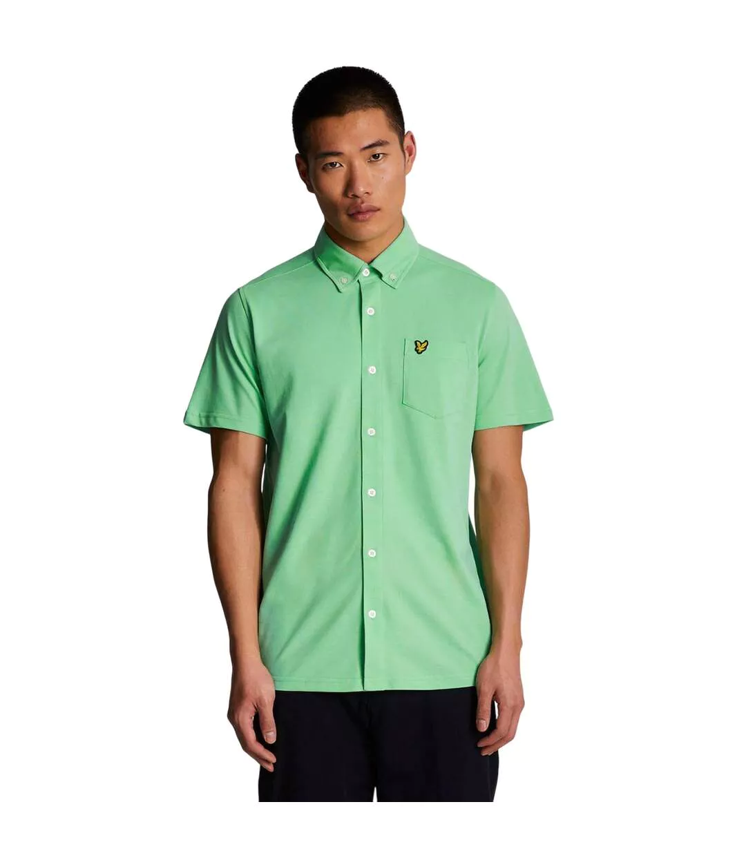 Chemise Manches Courtes Homme Vert Lyle & Scott-1