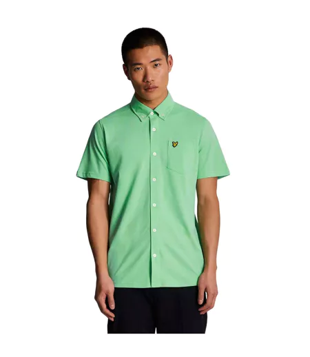 Chemise Manches Courtes Homme Vert Lyle & Scott