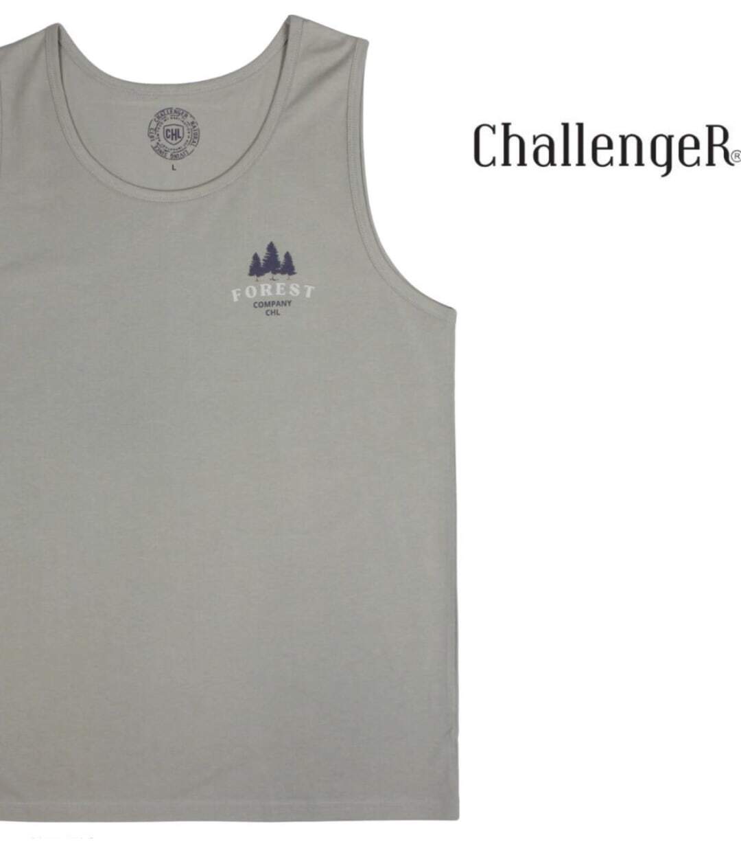 Débardeur homme Challenger SLAVE beige — Confort pur coton respirant-4