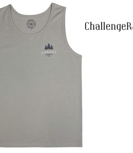 Débardeur homme Challenger SLAVE beige — Confort pur coton respirant