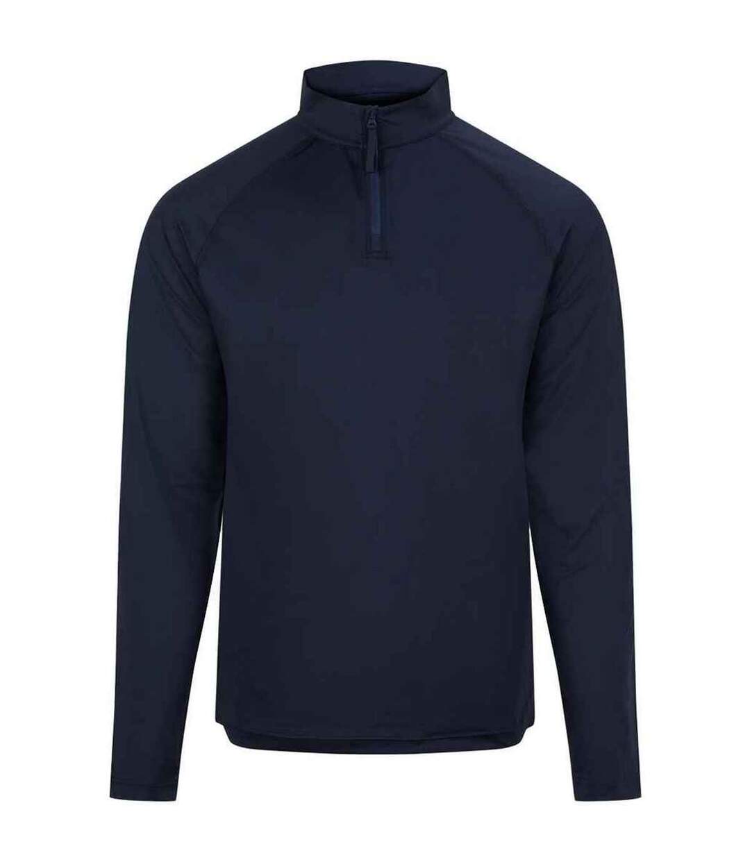 Mens lightweight quarter zip active top french navy Awdis-1