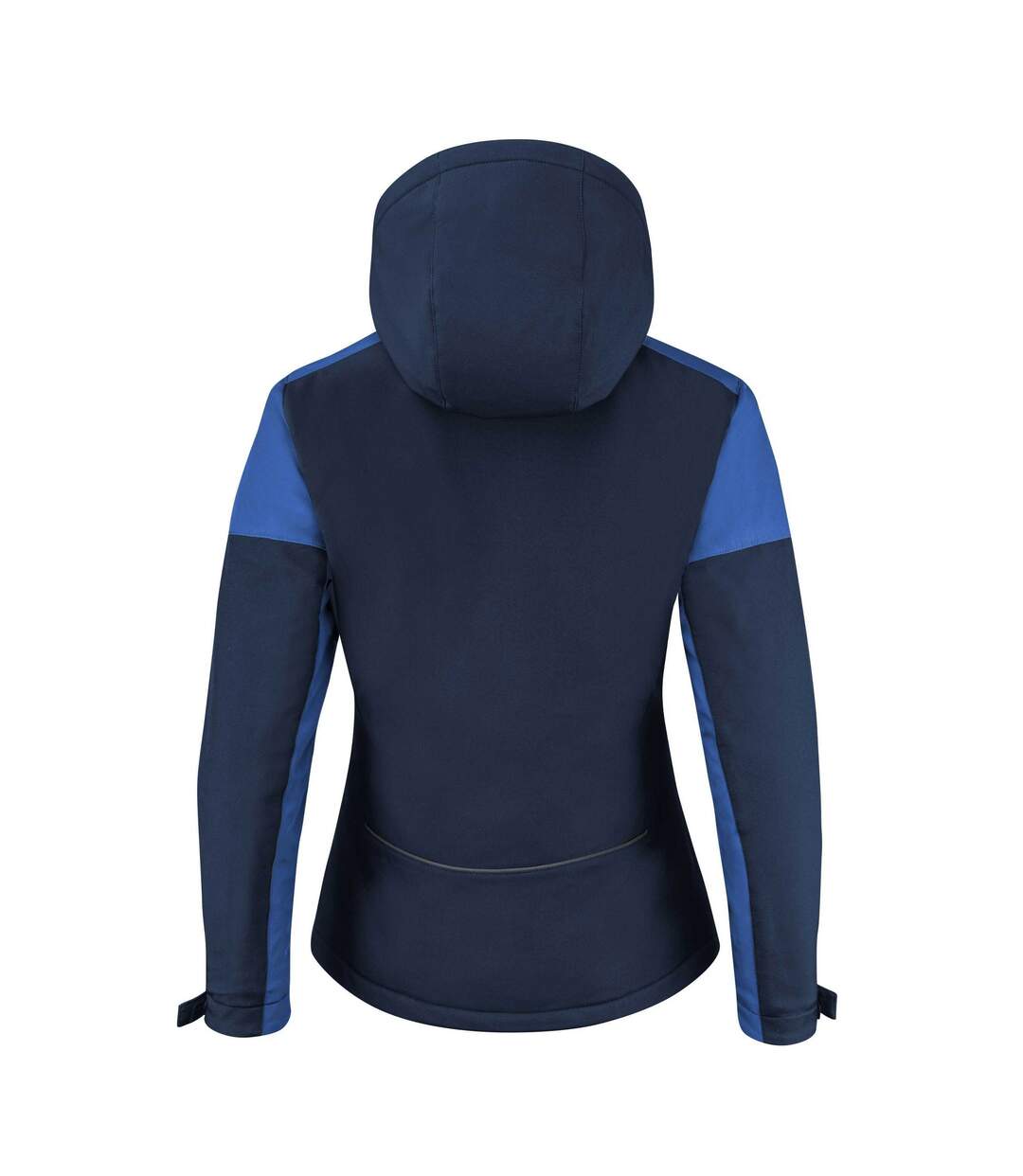 Womens/ladies Padded Soft Shell Jacket Navy Cobalt Printer-2