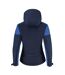 Womens/ladies Padded Soft Shell Jacket Navy Cobalt Printer-2