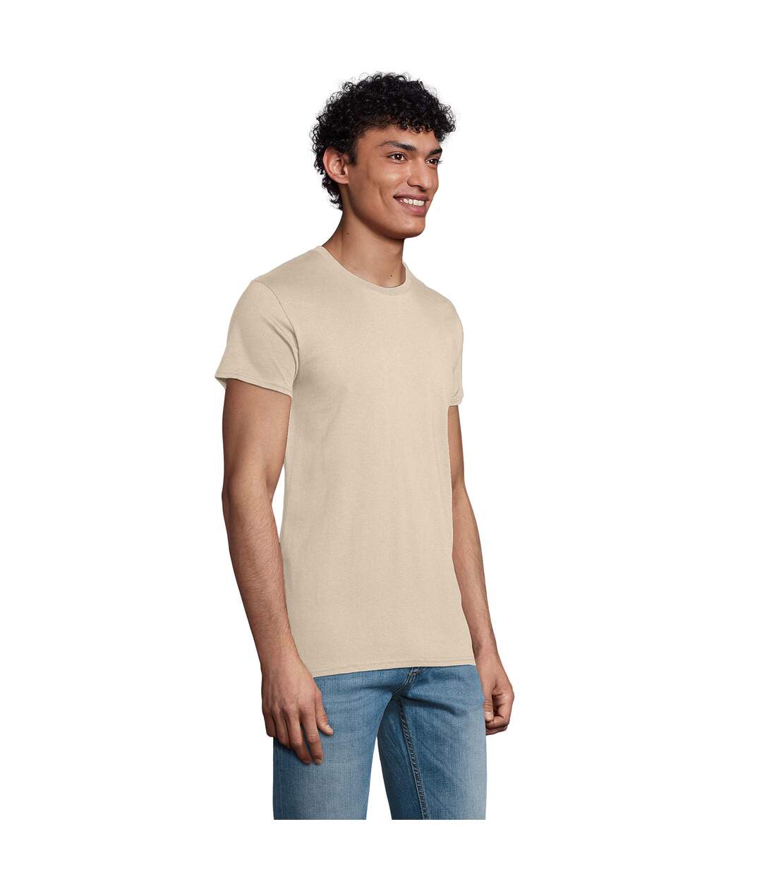 T-shirt Pioneer Homme Beige Pâle SOLS-1