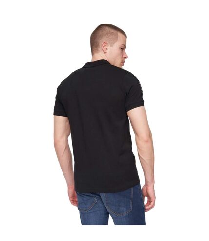 Mens tapehen polo shirt black Henleys