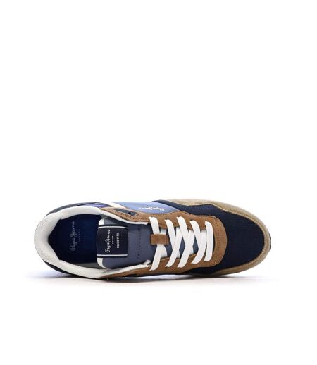Baskets marine/camel homme pepe jeans london class m