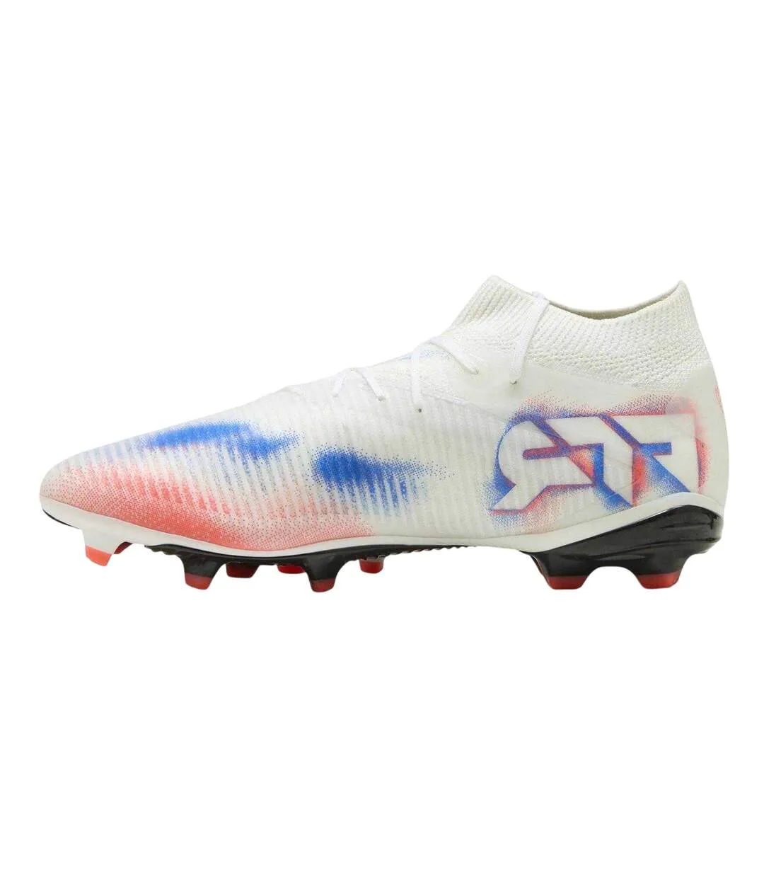 Mens Future 8 Pro Artificial Ground Football Boots White Black Red Puma-2