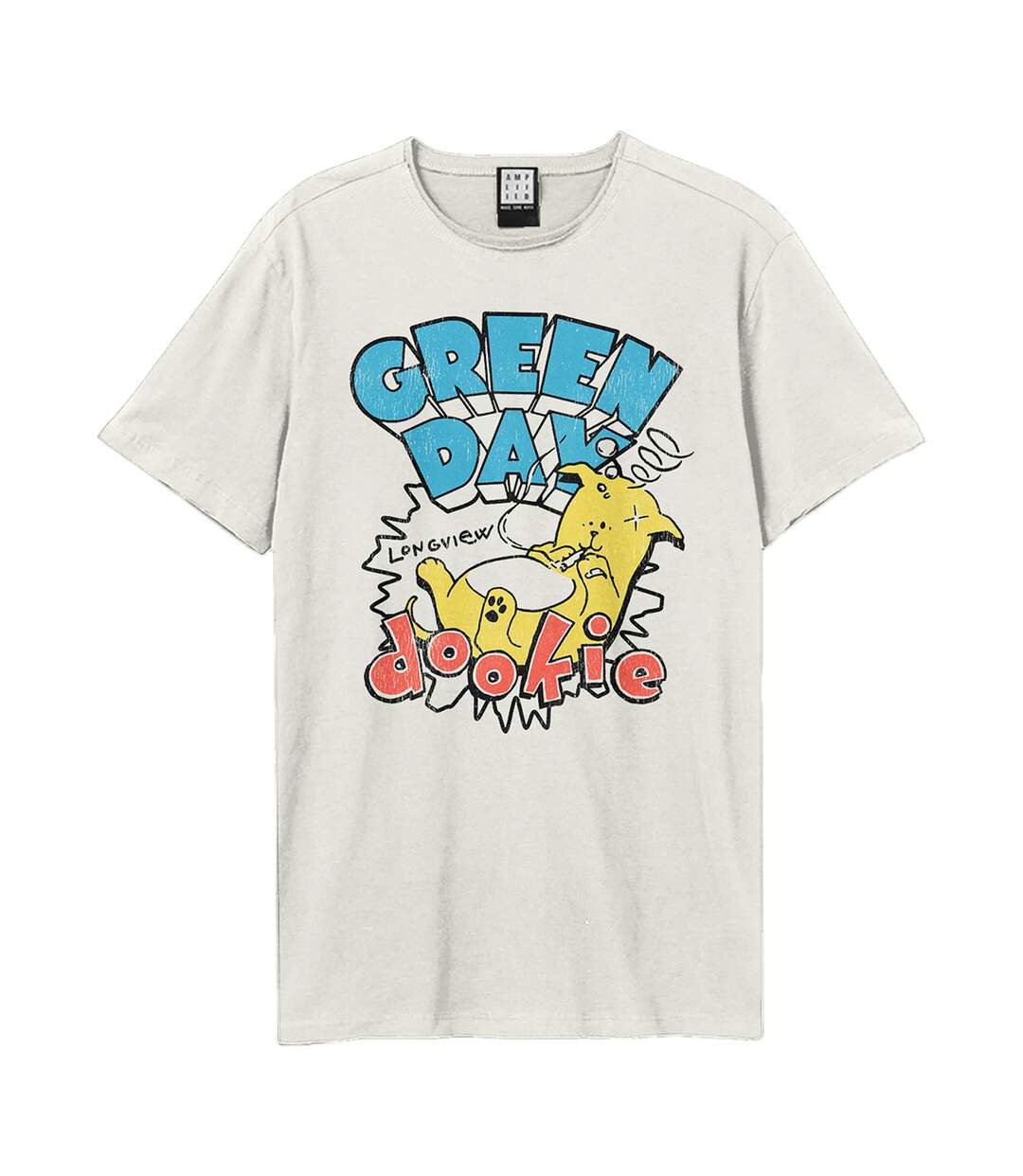 T-shirt Dookie Longview Adulte Vieux Blanc Amplified-1