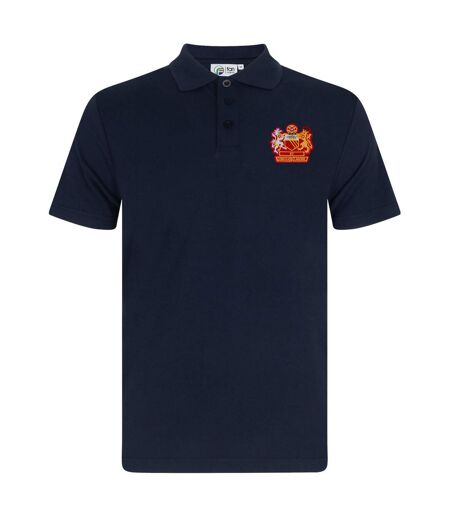 Polo Motif/style Emblème Manchester Homme Bleu Marine Fan Originals
