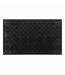 Tapis d'Entrée Grattoir Picoto 44x74cm Noir-1