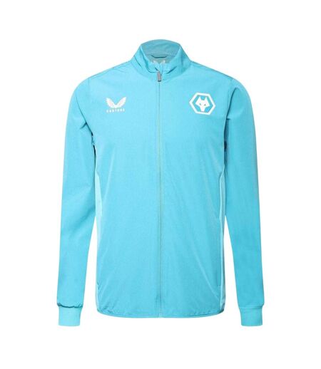 Anorak Motif/style Wolverhampton Wanderers Fc Homme Bleu Clair Vif Castore