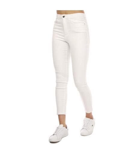 Womens/ladies Sophia High Waist Skinny Jeans White Vero Moda