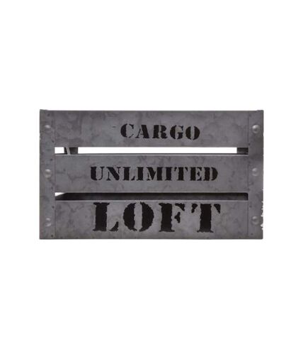 Lot de 3 Cagettes de Rangement Cargo 50cm Gris