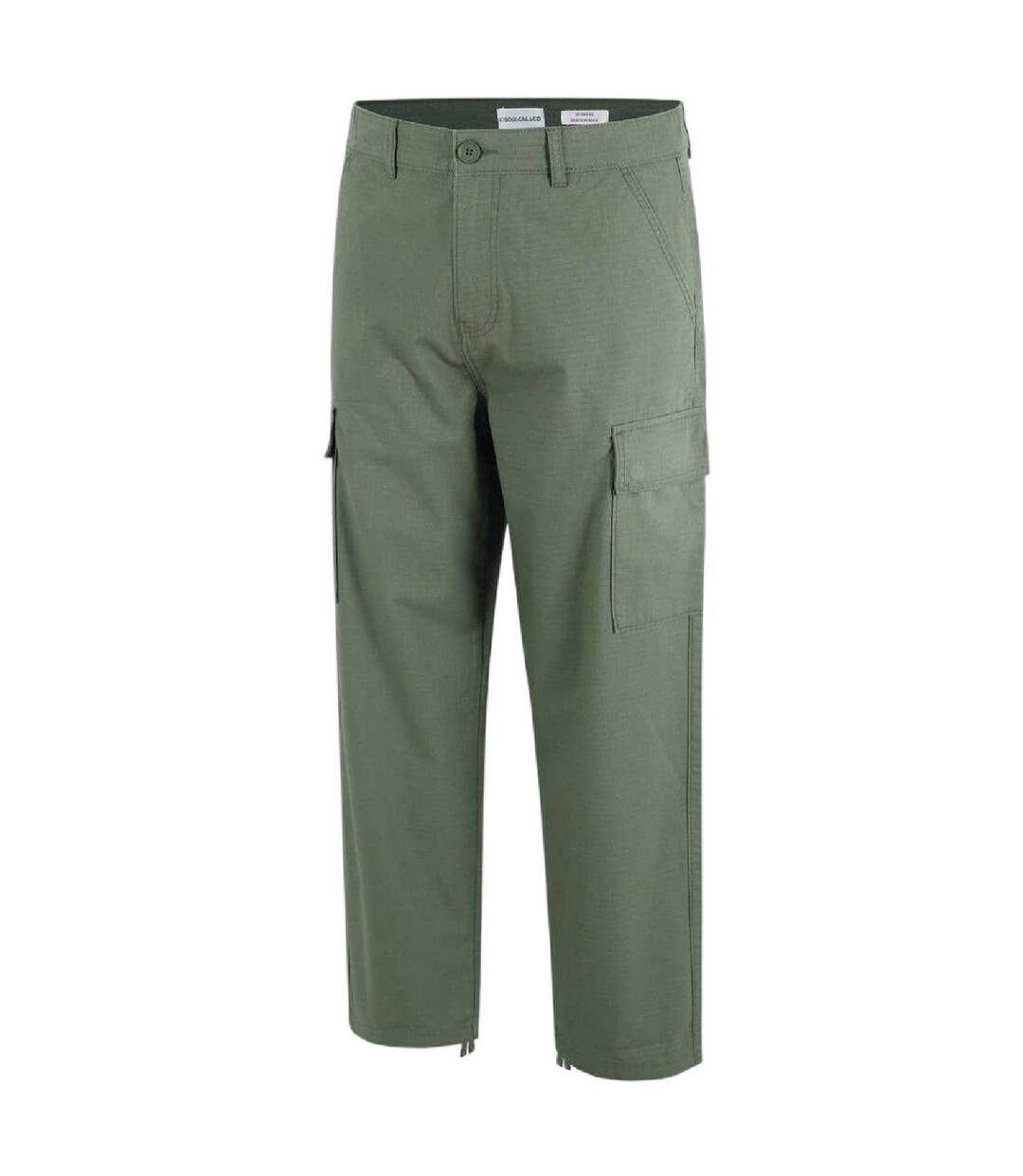 Pantalon À Poches Motif/style Uni Homme Vert Kaki SoulCal-3