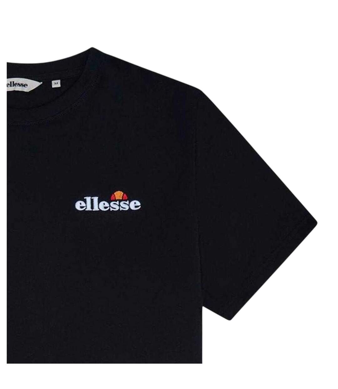 Mens Squalius Logo T-shirt Black Ellesse-3