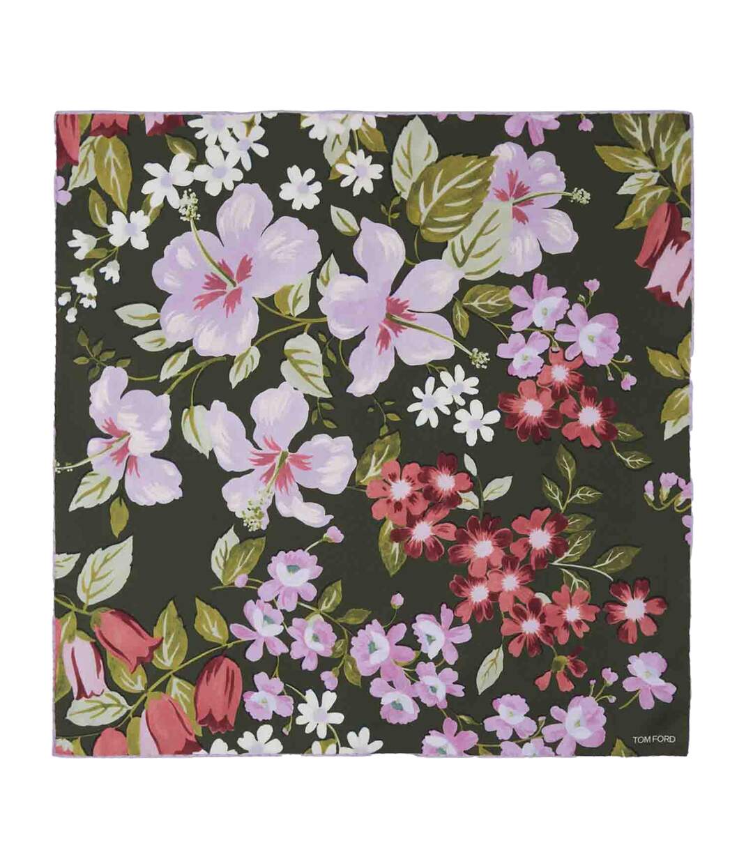 Pochette De Costume Style Floral Homme Taille Unique Vert Rose Rouge Tom Ford-1