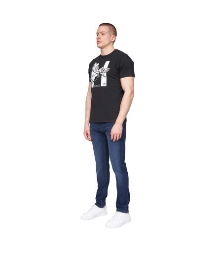 Jean craze comfort homme bleu foncé délavé Henleys