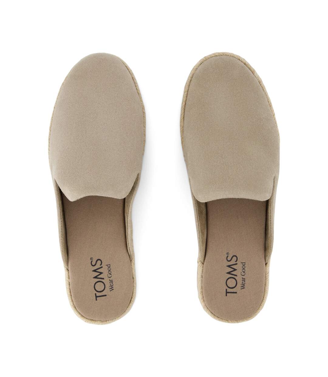 Womens/ladies Santiago Suede Mules Dune Toms-3