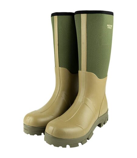 Mens Ashcombe Neoprene Wellington Boots Green Jack Pyke