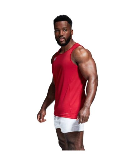 Mens Club Dry Tank Top Flag Red Canterbury