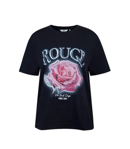 T-shirt Motif/style Rose Grunge Femme Rose Clair Firetrap