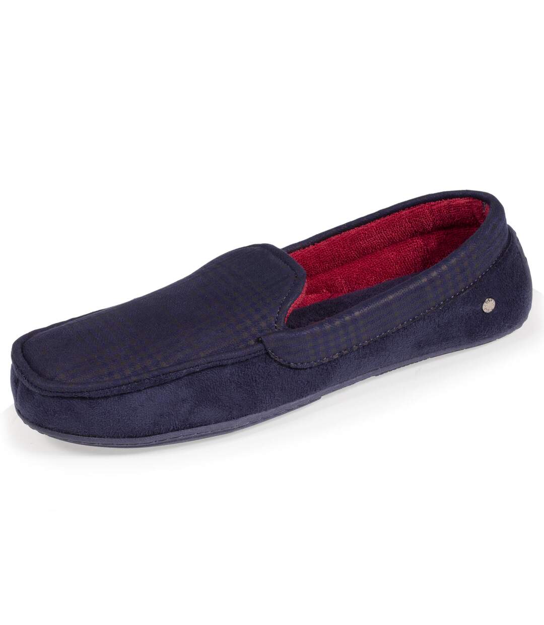 Isotoner Chaussons Mules homme carreaux