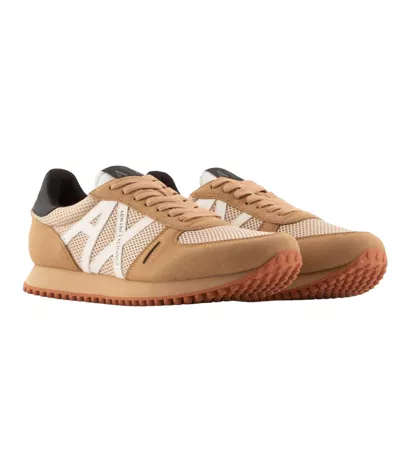Baskets Homme Beige Blanc Noir Armani Exchange