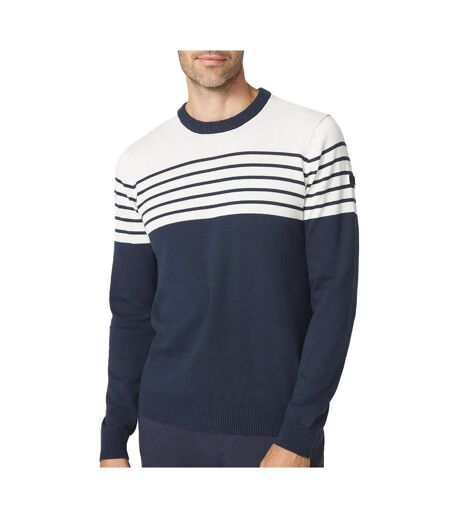 Pull marine/blanc homme tbs tobieron