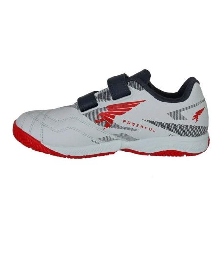 Chaussures De Foot En Salle Powerful Enfant Blanc Bleu Rouge Joma