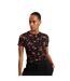 T-shirt Motif/style Floral Femme Noir Ted Baker-4