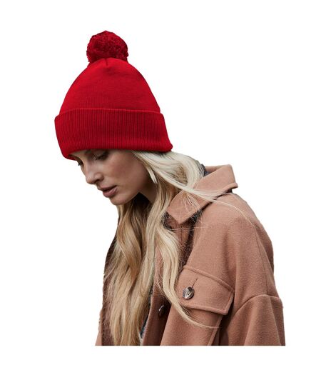 Snowstar organic cotton beanie classic red Beechfield