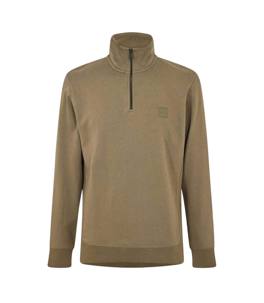 Mens Terrycloth Sweatshirt Green Boss-1
