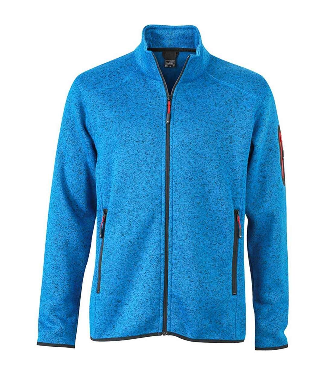 Veste zippée polaire - homme - JN762 - bleu roi-1