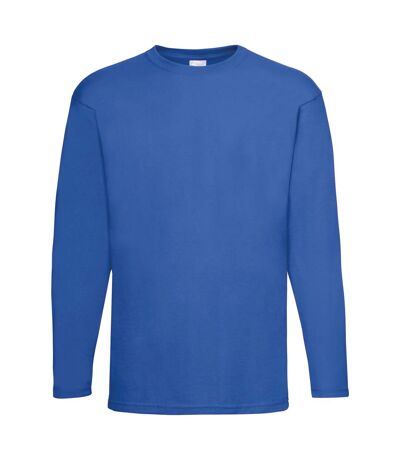 Mens Value Long Sleeve Casual T-Shirt (Cobalt)