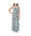 Robe Longue Blanche/Bleu Femme Vero Moda 10286770 - L